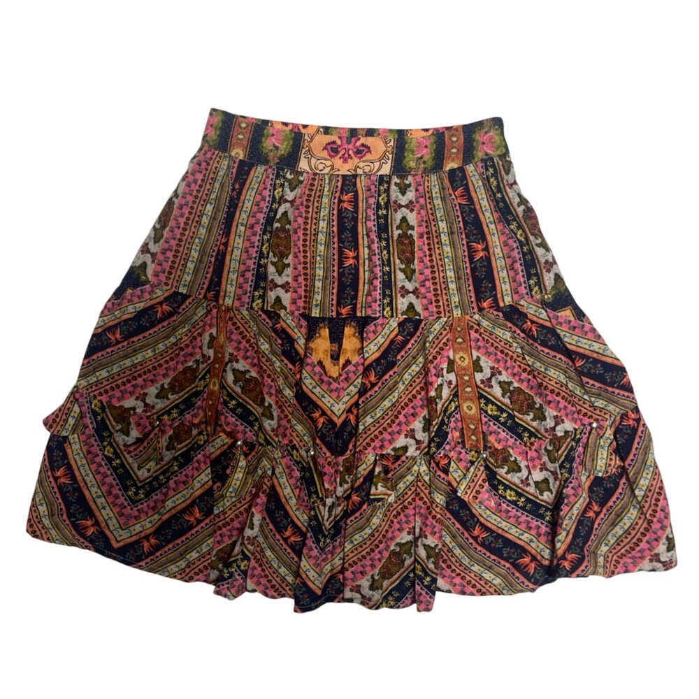 Anthropologie VINEET BAHL‎ Patrice Tiered Mini Skirt Women's XS